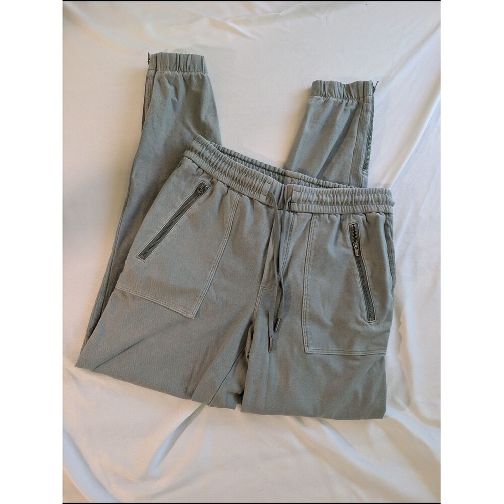 Athleta Cotton Blend Elastic Waist Joggers - Light Sage Green